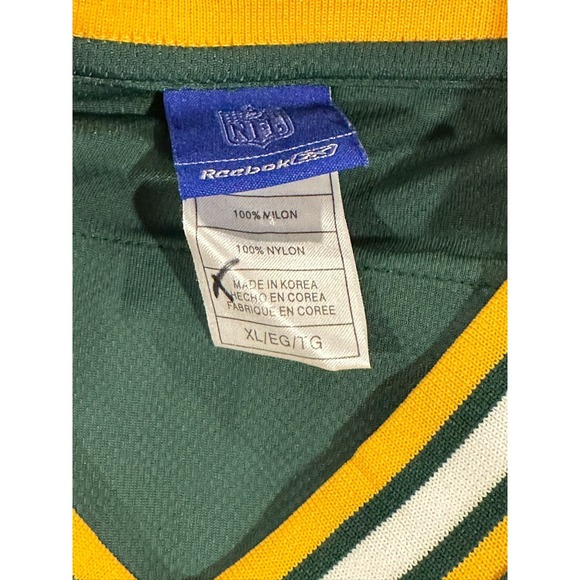 Green NFL Reebok Green Bay Packers Jersey Youth XL #4 FAVRE - Picture 3 of 4